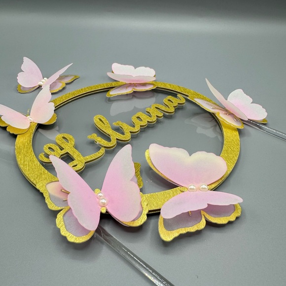 Cute Butterfly boho  cake topper - Picture 10 of 12